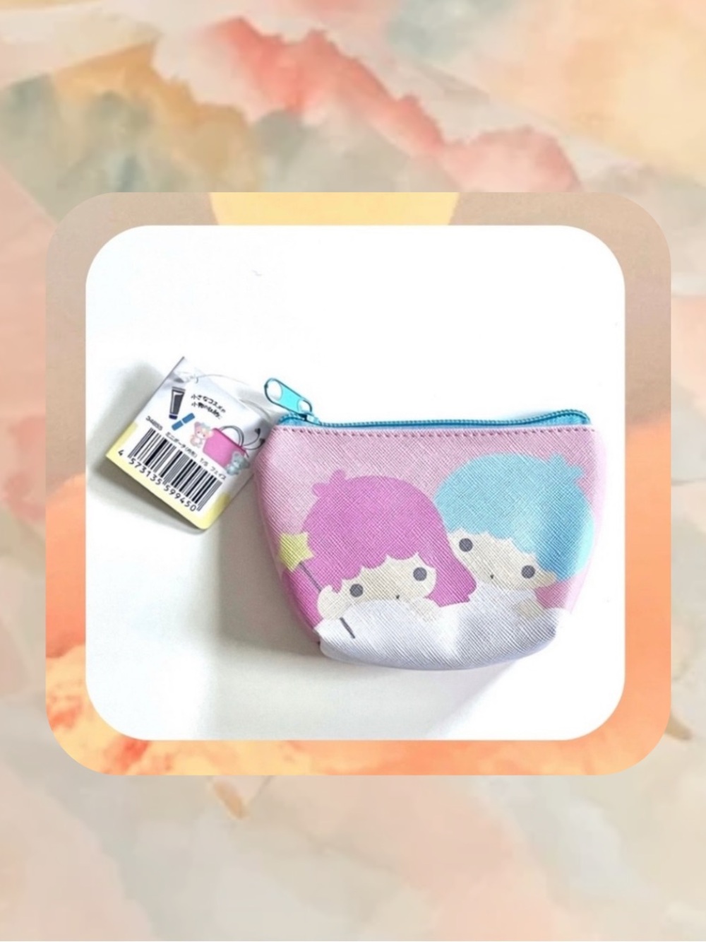 π3/$15 sanrio twin stars coin accessory pouch